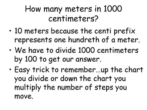 Divide the number of centimeters by 8.