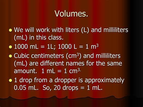 Divide the volume in ml by 1000: