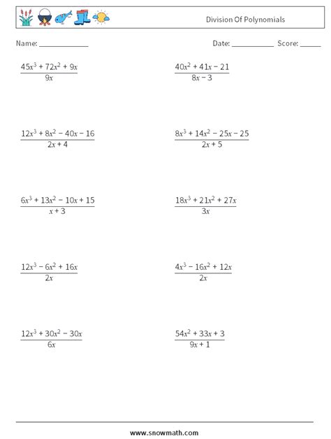 Dividing Polynomials Questions And Answers Epub