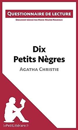 Dix Petits Negres French Edition Kindle Editon