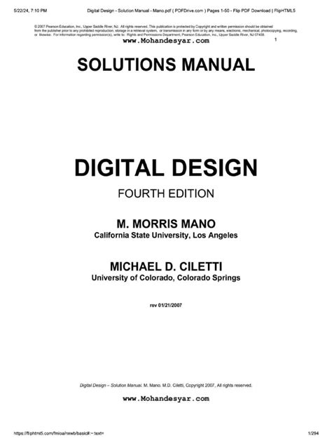 Dld By Morris Mano Solutions 2nd Edition Doc