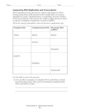 Dna Transcription Answer Key Kindle Editon