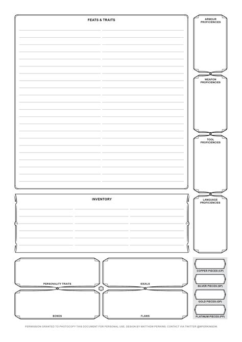 Dnd Notes Template