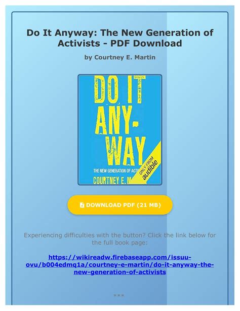 Do It Anyway The New Generation of Activists Doc