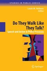 Do They Walk Like They Talk? Speech and Action in Policy Processes Epub