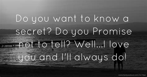 Do You Promise Not to Tell Do You Want to Know a Secret Kindle Editon