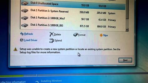 Do not delete the wrong partition.