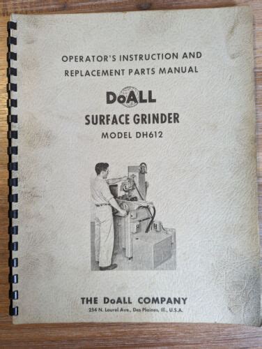 Doall Surface Grinder Manual Dh612 Ebook Reader