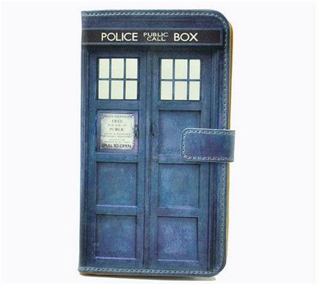 Doctor Tardis Police Pattern Leather Reader