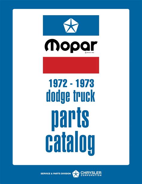 Dodge Dealer Parts Catalog
