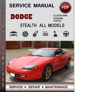 Dodge Stealth 1991 Service Repair Manual Download 30457 PDF Doc