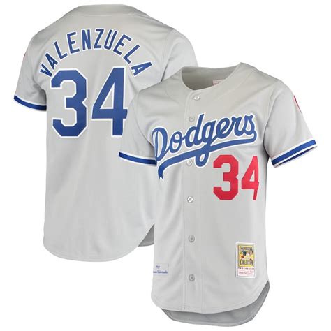 Dodgers Valenzuela Jersey Milestones