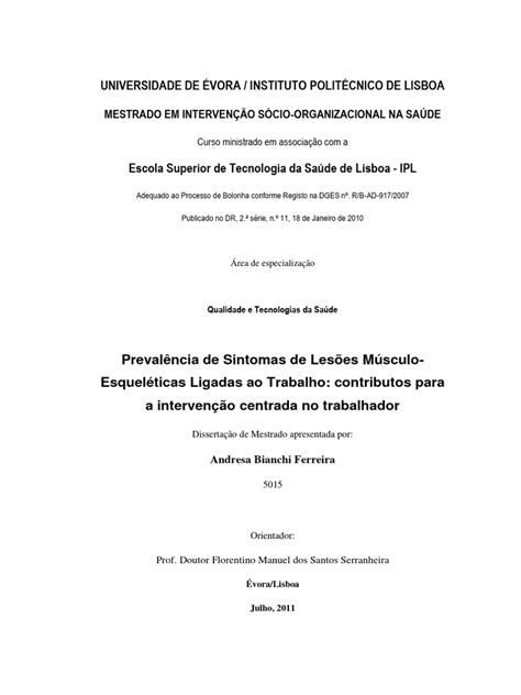 Doença Muscular Esquelética Associada ao Trabalho (DMEAT): Um Guia Completo