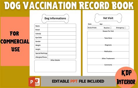 Dog Vaccination Card Template Ebook Doc