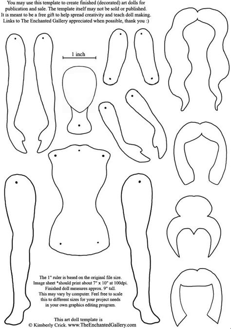 Doll Template Printable