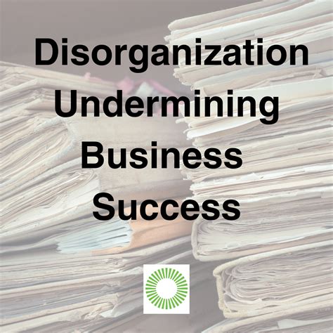 Don't Drown in Disorganization: The Importance of Business Organization for Success