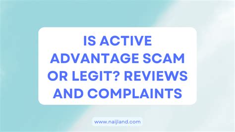 Don't Get Caught in the Active Advantage Scam: Learn How to Protect Yourself (and Your Wallet)