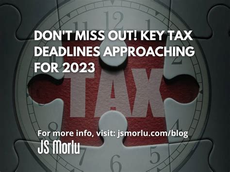 Don't Miss the Crucial April 15th Deadline for 2023 Taxes