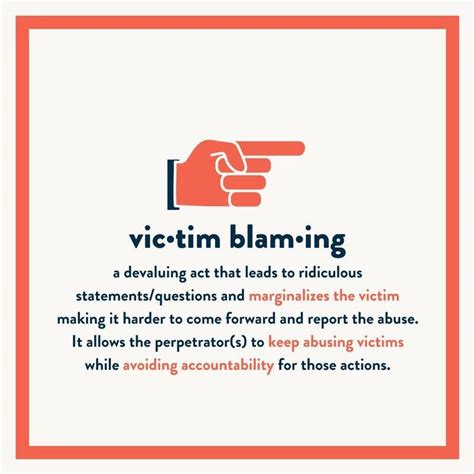 Don't blame the victim.