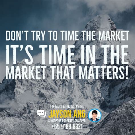 Don't try to time the market.