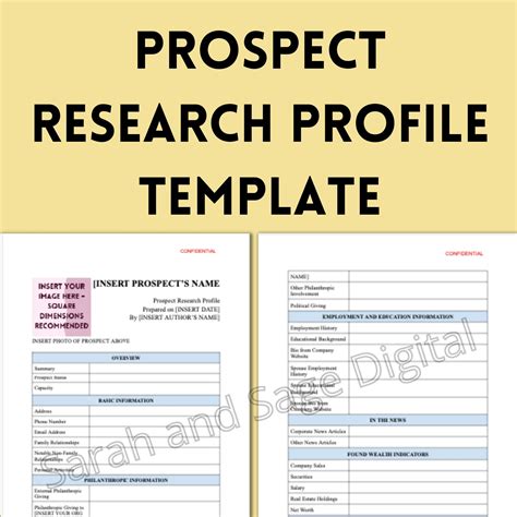 Donor Prospect Research Template