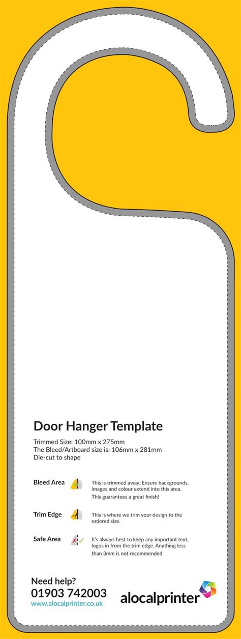 Door Hanger Template Free Download