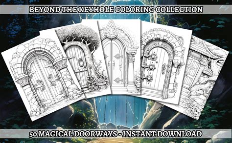 Doorways A Greyscale Coloring Book Reader