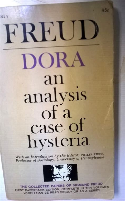 Dora An Analysis of a Case of Hysteria Doc