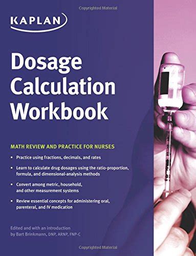 Dosage Calculation Workbook Math Review and Practice for Nurses Kindle Editon