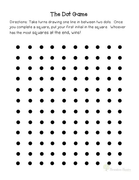 Dot And Box Game Printable
