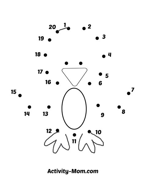 Dot To Dot 1-20 Printable