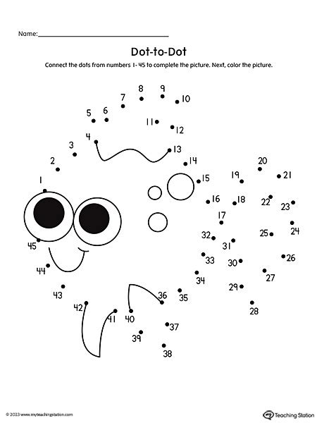Dot To Dot Free Printables