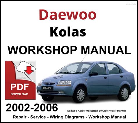 Download 2002 2008 Daewoo Kalos Service Repair Manual Ebook Kindle Editon