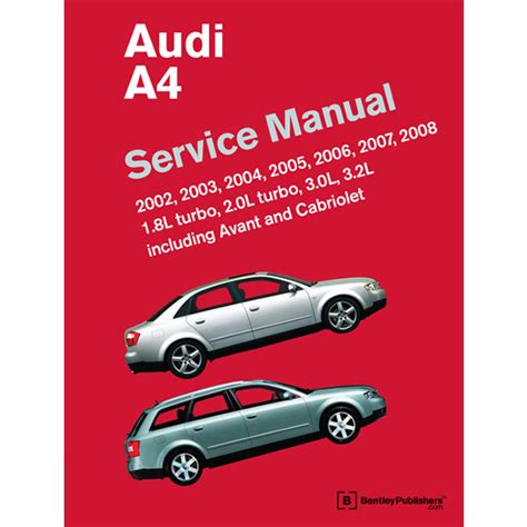 Download AUDI A4 B6 B7 2002 2003 2004 2005 2006 2007 2008 SERVICE REPAIR WORKSHOP MANUAL PDF PDF