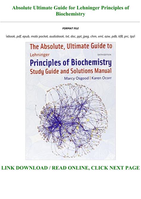 Download Absolute Ultimate Guide for Lehninger Principles of Biochemistry PDF Reader