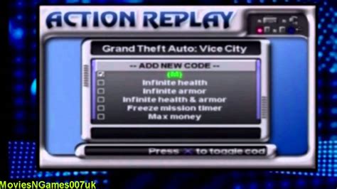 Download Action Replay codes: