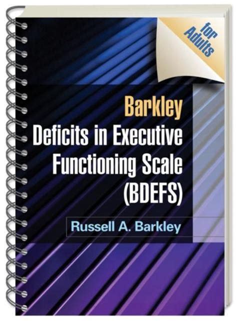 Download Barkley Deficits in Executive Functioning Scale  BDEFS for Adults PDF Epub
