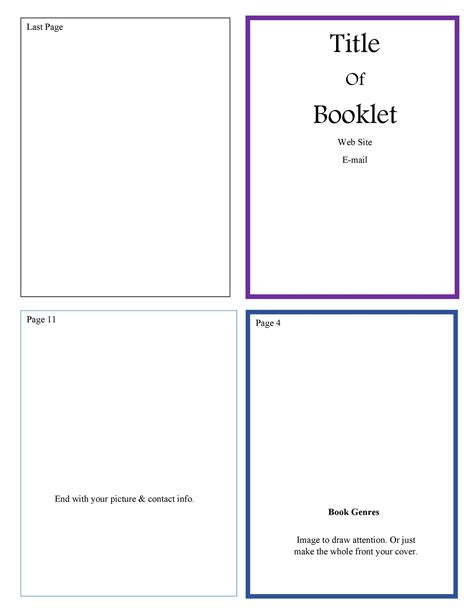Download Booklet Template Free