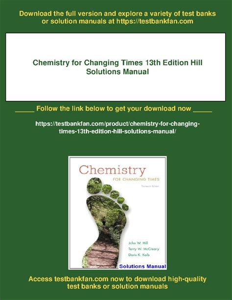 Download Chemistry For Changing Times (13th Edition) book - lreupdf Epub