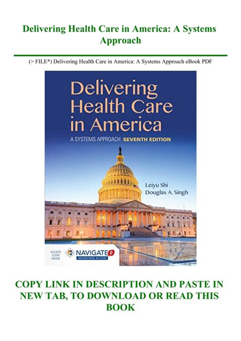 Download Delivering Health Care In America  A Systems Approach PDF Doc