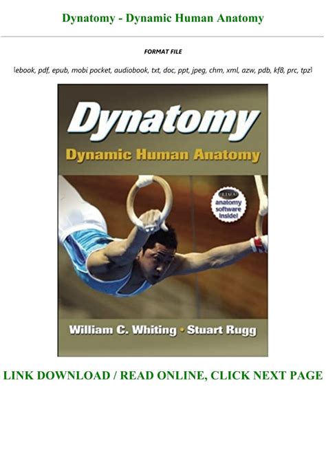 Download Dynatomy - Dynamic Human Anatomy PDF Epub