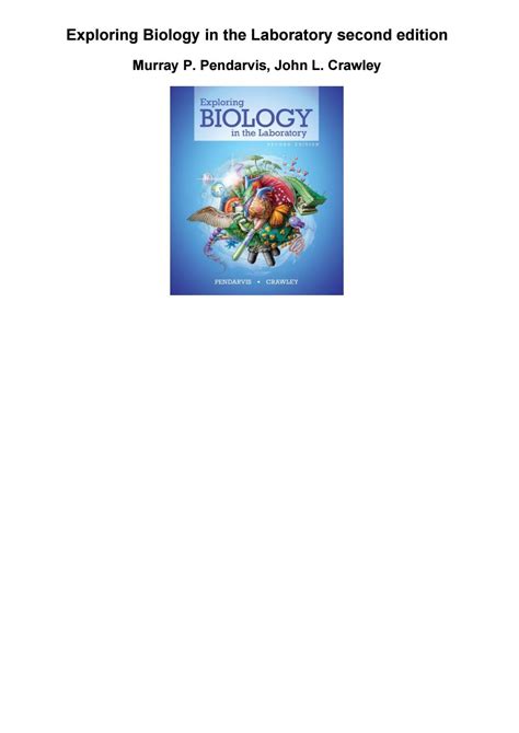 Download Exploring Biology in the Laboratory second edition PDF Doc