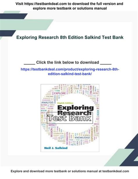 Download Exploring Research (8th Edition) by Salkind PDF Reader