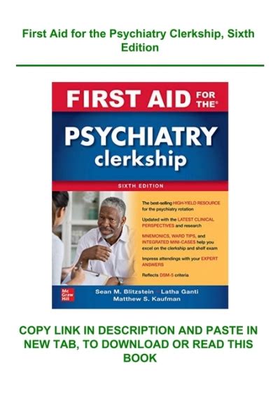 Download First Aid for the Psychiatry Clerkship, Third Edition First Aid Series PDF Doc