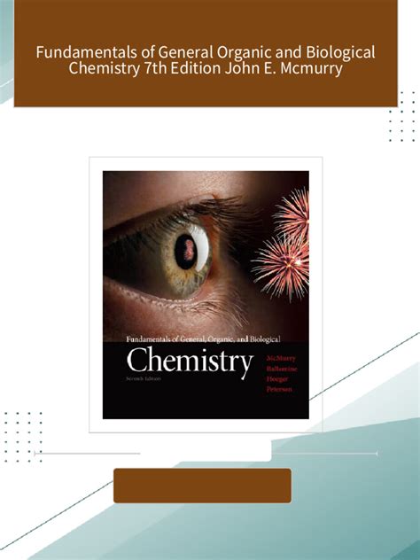 Download Fundamentals of General Organic and Biological Chemistry (7th Edition) McMurry PDF Kindle Editon