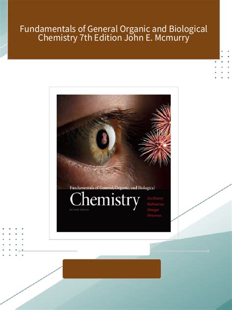 Download Fundamentals of General Organic and Biological Chemistry (7th Edition) McMurry PDF Kindle Editon