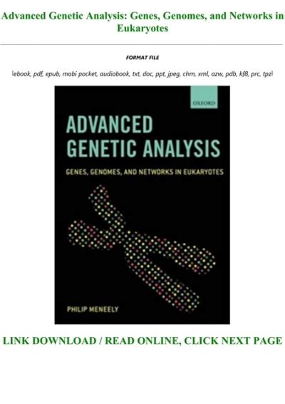 Download Genetic Analysis  Genes  Genomes  and Networks in Eukaryotes PDF PDF