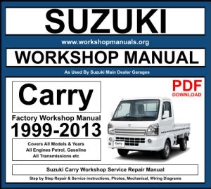 Download Manual Suzuki Carry Service Manual Pdf  Ebook Reader