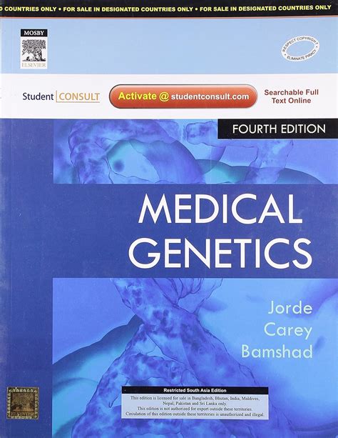 Download Medical Genetics  With STUDENT CONSULT Online Access  4e  MEDICAL GENETICS   JORDE PDF Epub