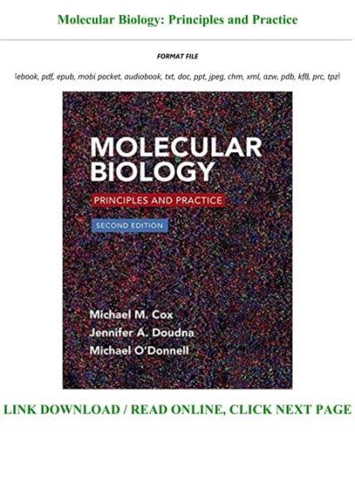 Download Molecular Biology  Principles and Practice PDF Reader